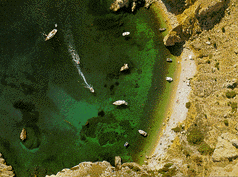 [ IMAGE: A beach in the south of the Island of Krk ]